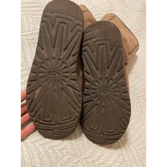 UGG Classic Sheep Skin Tall Dark Chocolate Brown Y2K Style Cozy Women’s 8 Boots - Picture 5 of 8